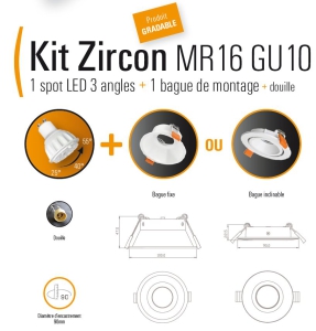 SPOT 6W LED CREE ANGLE VARIABLE GU10
