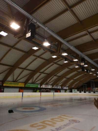 éclairage led patinoire